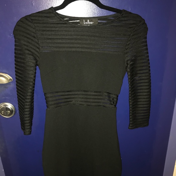 Lulus Dresses & Skirts - Lulu’s Perfect Mesh Black Bodycon Dress